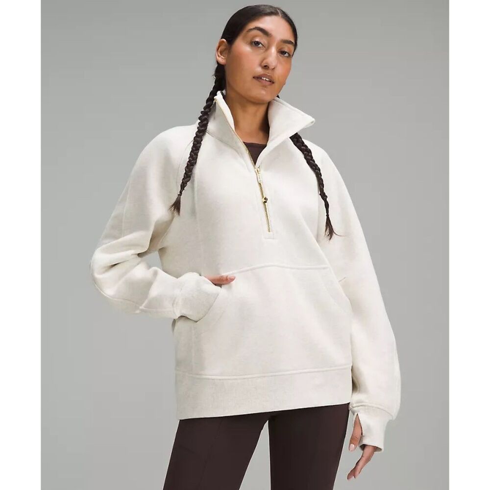 LULULEMON Scuba Oversized Funnel-Neck Half Zip Long Sweatshirt Size M/L